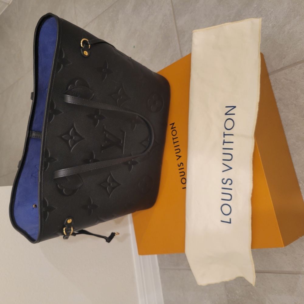 Louis Vuitton Black Embossed Tote